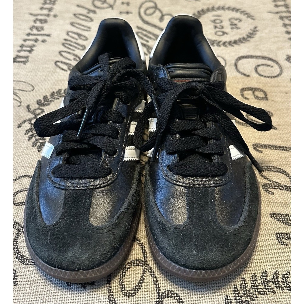 Adidas Samba Classic Youth Size Kids 13.5 Black Gum Casual Shoe Sneaker - Picture 3 of 9